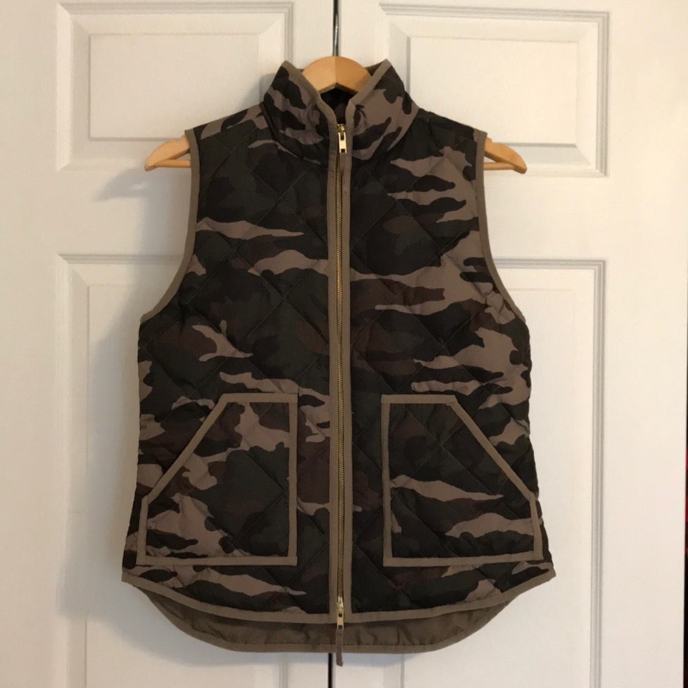 Jcrew camo vest
